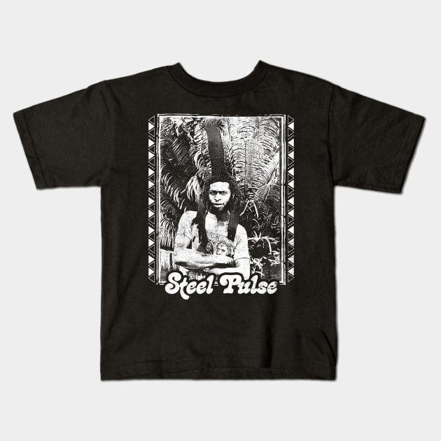 Steel Pulse - --- Kids T-Shirt by DankFutura